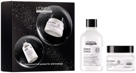 L´oréal Professionnel Serie Expert Metal Detox Duo Vánoční Set - Šampon 300 ml + maska 250 ml Dárková sada