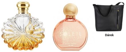 Lalique Soleil Vibrant Set - EDP 50 ml + Hair Mist 50 ml + Kabelka Dárková sada
