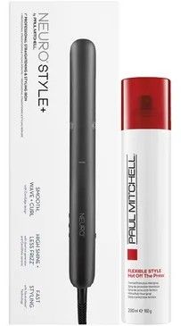 Paul Mitchell Neuro Style Protect Duo - Žehlička na vlasy + tepelný štít ve spreji 200 ml Dárková sada