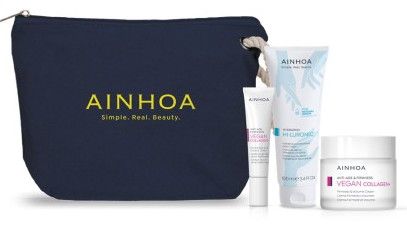 Ainhoa Vegan Collagen+ Letní Set - Krém 50 ml + krém na ruce 100 ml + oční krém 15 ml Dárková sada