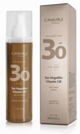 Casmara SunBeauty Tan Magnifier Vitamin Oil SPF30 - Opalovací olej s vitamíny 200 ml
