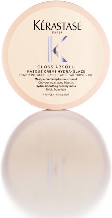 Kérastase Gloss Absolu Masque Créme Hydra-glaze - Hydratačně-uhlazující krémová maska určená pro pevné, krepaté vlasy 75 ml