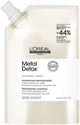 L´oréal Professionnel Serie Expert Metal Detox Shampoo - Čistící šampon 1000 ml Náhradní náplň