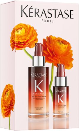 Kérastase Nutritive 8H Nighet Serum Duo Spring Set - Vyživující noční sérum 90 ml + noční vyživující sérum 30 ml Dárková sada