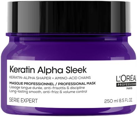 L´oréal Professionnel Keratin Alpha Sleek Mask - Uhlazující maska na vlasy 250 ml