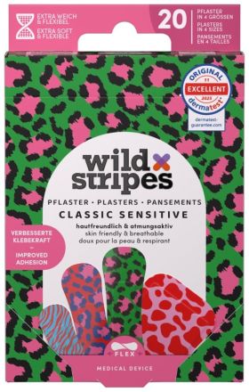 Wild Stripes Classic Sensitive Animal Color - Hypoalergení náplati 20 ks