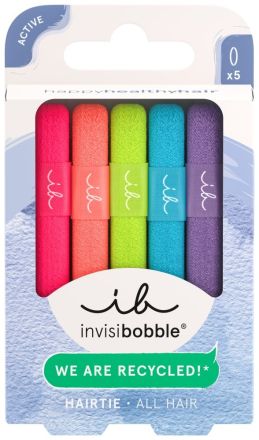 Invisibobble HAIR TIE Neon Glow - Gumička do vlasů 5 ks