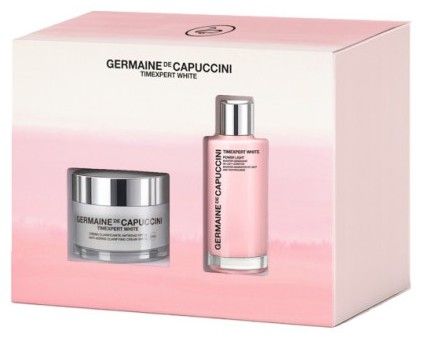 Germaine de Capuccini Timexpert White Set - Rozjasňující antiagingový krém SPF 15 50 ml + rozjasňující sérum 50 ml Dárková sada