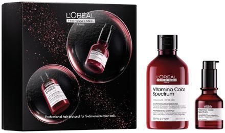 L´oréal Professionnel Serie Expert Vitamino Color Spectrum Duo Vánoční Set - Šampon 300 ml + olej 50 ml Dárková sada