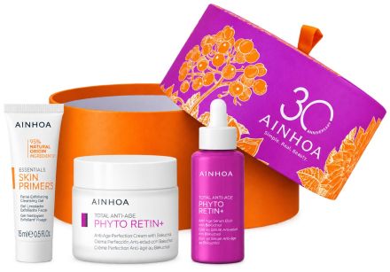 Ainhoa Phyto Retin+ Vánoční Set - Krém 50 ml + elixír 50 ml + peeling 15 ml Dárková sada