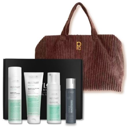 Revlon Professional Restart Volume Vánoční Set - Šampon 250 ml + kondicionér 200 ml + maska 250 ml + lak na vlasy 75 ml Dárková sada