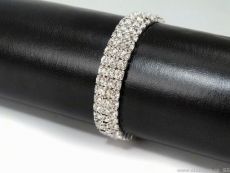 Štrasový náramek pružný 1ks