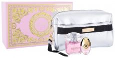 Versace Bright Crystal pro ženy - EDT 90 ml + EDT 10 ml + kosmetická taška dárková sada