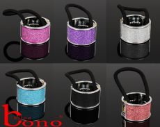 Gumička s ozdobným krytím na culík mix barev