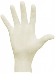 Mediglove White Latex Gloves - Jednorázové latexové rukavice Bez pudru M Bílé 100ks