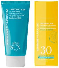 Germaine de Capuccini Timexpert Sun Set - Ochranná pleťová emulze anti-aging SPF30 50 ml + Regenerační pleťový krém po opalování 50 ml Dárková sada