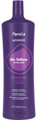 Fanola Wonder No Yellow Extra Care Shampoo - Šampon na šedivé a odbarvené vlasy 1000 ml