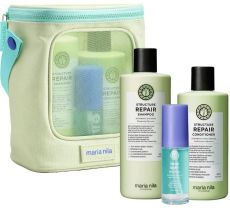Maria Nila Repair Gift Box 25 - Šampon 350 ml + kondicionér 350 ml + argan oil 30 ml Dárková sada