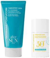 Germaine de Capuccini Timexpert Sun Set - Ochranná tyčinka SPF50 25 ml + regenerační pleťový krém 50 ml Dárková sada
