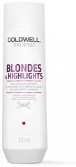 Goldwell Blondes Highlights Anti-yellow Shampoo - Šampon pro blond vlasy neutralizující žluté tóny 100 ml Cestovní balení