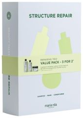 Maria Nila Structure Repair Holiday Box - Šampon 350 ml + kondicionér 300 ml + maska 250 ml Dárková sada