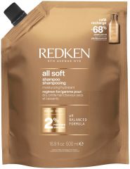 Redken All Soft Shampoo - Šampon pro suché a křehké vlasy 500 ml Náhradní náplň