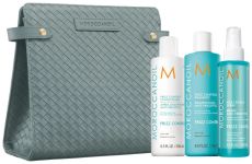Moroccanoil Frizz Control Vánoční Set - Šampon 250 ml + kondicionér 250 ml + termoaktivní nezatěžující sprej 160 ml Dárková sada