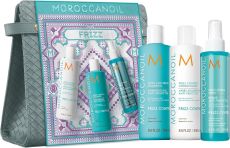 Moroccanoil Frizz Control Vánoční Set - Šampon 250 ml + kondicionér 250 ml + termoaktivní nezatěžující sprej 160 ml Dárková sada
