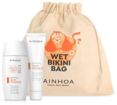 Ainhoa Skin Primers Solar Set - Rýžový peeling 15 ml + emulze SPF 50 50 ml Dárková sada