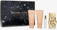 Michael Kors Pour Femme Vánoční Set - EDP 100 ml + sprchový gel 100 ml + tělové mléko 100 ml + cestovní sprej 10 ml Dárková sada
