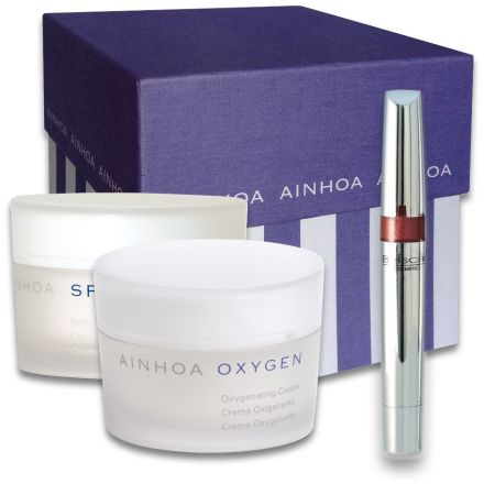 Ainhoa Oxygen Lifting Set - krém Oxigen 50ML + liftingový krém Specific 50ml + lesk na rty s kaviárem + dámská kabelka Dárková sada