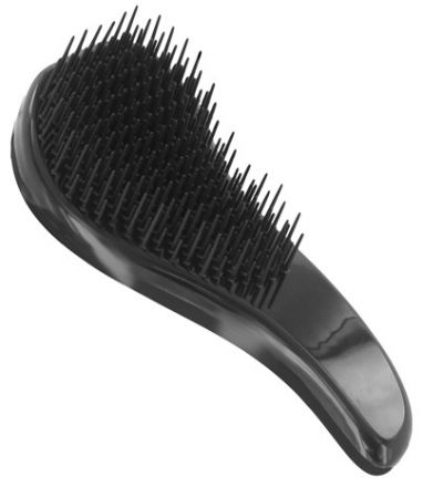 Detangler - kartáč na vlasy s rukojetí černý