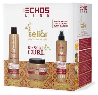 Echosline Seliar Curl Kit - Šampon 350 ml + Maska 500 ml + Aktivátor 200 ml Dárková sada