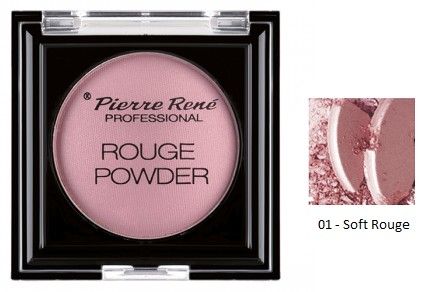Pierre René Rouge powder Professional - Tvářenka č. 01 - Soft Rouge 8g