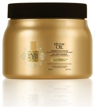 L'Oréal Professionnel Mythic Oil Aux Huiles Mask - Lehká olejová maska pro normální až jemné vlasy 500ml