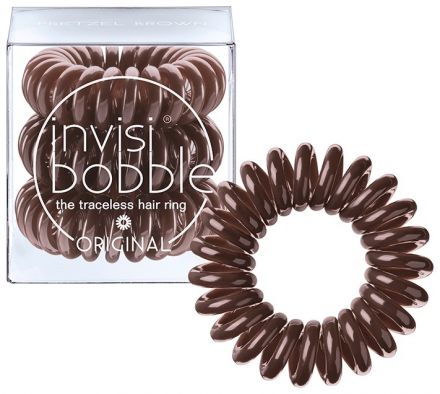 Invisibobble Original Pretzel Brown - gumička do vlasů hnědá 3ks