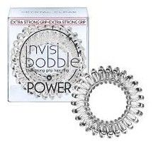 Invisibobble Power Crystal Clear - Maxi gumička do vlasů průhledná 3ks