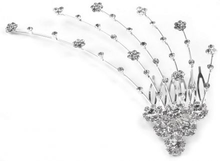 Hřeben štrasový 1ks