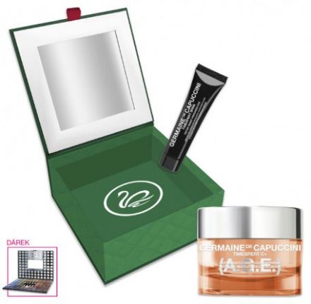 Germaine de Capuccini Timexpert C+ (A.G.E.) Vánoční sada - Multi-korekční krém 50ml + Noční sérum na oční okolí 15ml + Paleta očních stínů 98ks x 1g Dárková sada
