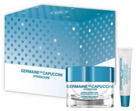 Germaine de Capuccini Hydracure Sada - Krém pro normální pleť 50 ml + balzám na rty 15 ml Dárková sada
