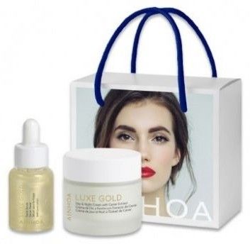 Ainhoa Luxe Gold Set - Denní a noční krém 50 ml + sérum 30 ml Dárková sada