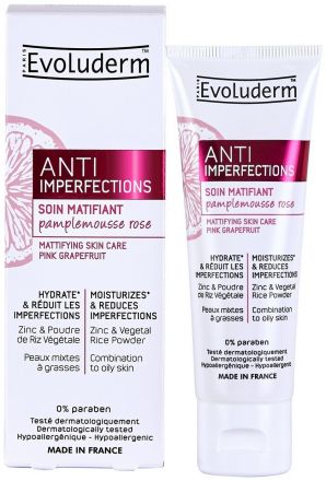 Evoluderm Mattifying Skin Care - Zmatňující gelový krém 50 ml