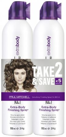 Paul Mitchell Extra-Body Finishing Spray - Extra silný lak na vlasy 2 x 300 ml