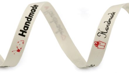 Bavlněná stuha Handmade 10mm/22,5m