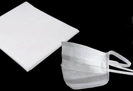 Netkaná textilie pro výrobu roušek Bílá 1m/95cm