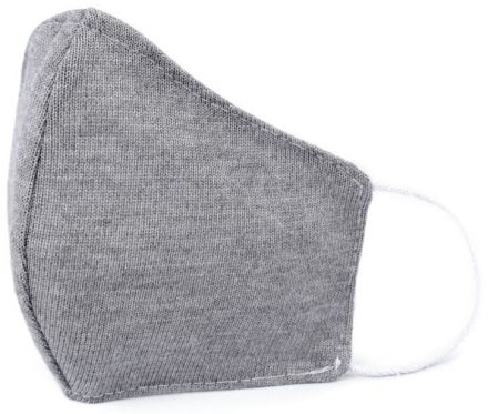 Rouška bavlněná dvouvrstvá šedá