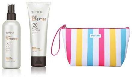 Skeyndor Sun Expertise Summer Set2 - Opalovací pleťový krém SPF20 75 ml + Ochranná tělová emulze SPF30 200 ml Dárková sada