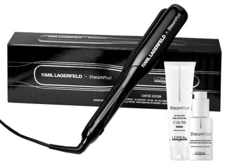 L´oréal Professionnel Steampod x KARL LAGERFELD - Parní žehlička + sérum 50 ml + uhlazující mléko 150 ml Dárková sada