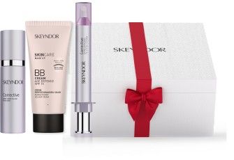 Skeyndor Corrective Normální Pleť Set - Emulze proti vráskám 50 ml + BB krém č.2 40 ml + krém na okolí rtů 10 ml Dárková sada