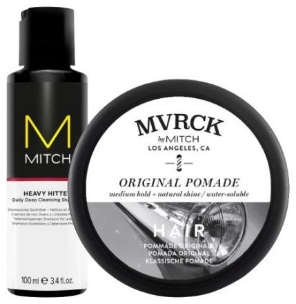 Paul Mitchell Mitch Heavy Hitter Set - Mitch Pánský čistící šampon 100 ml + Mvrck pomáda 113 ml Dárková sada